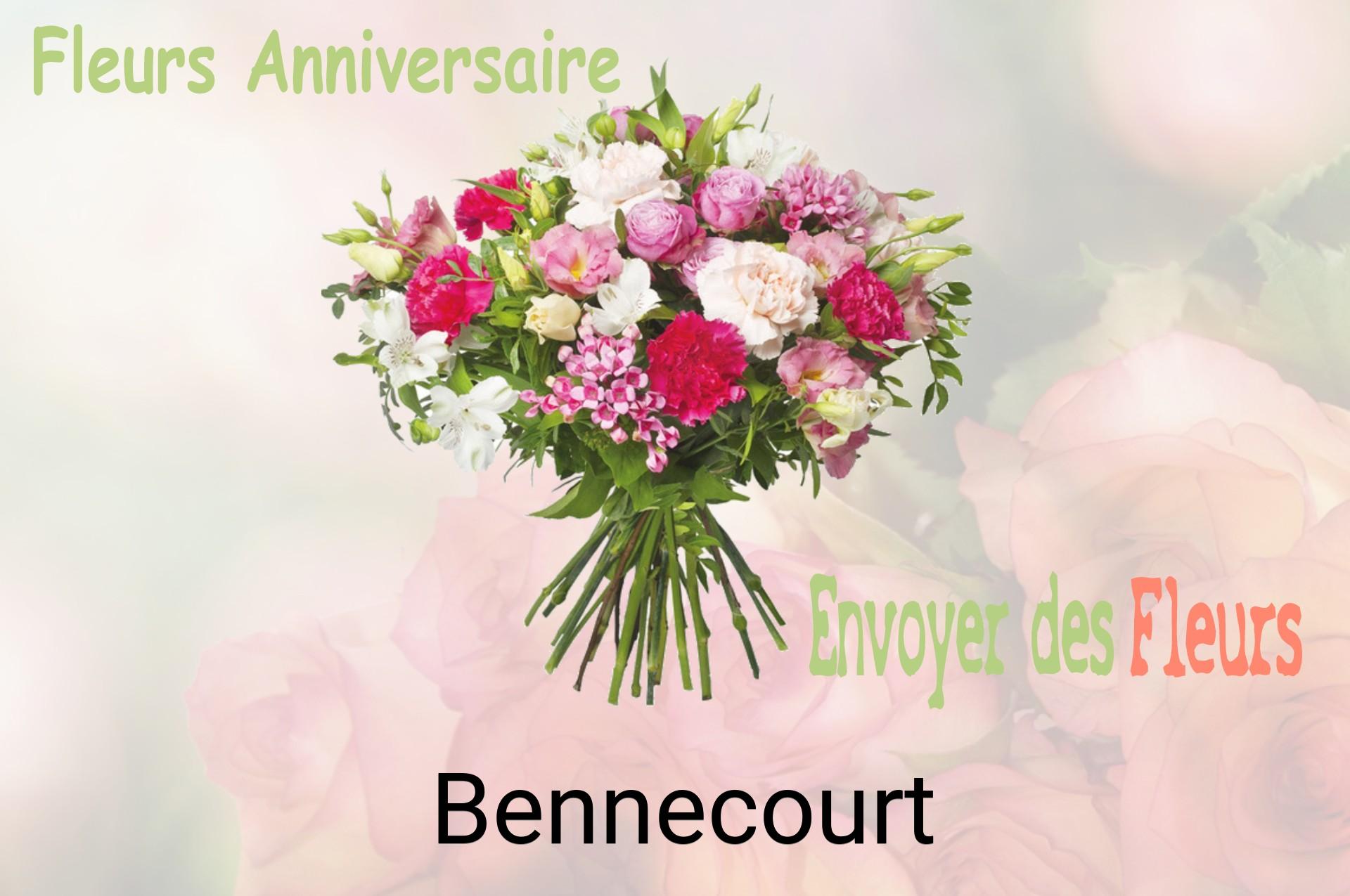 Bouquet de fleurs d’anniversaire livré à Bennecourt